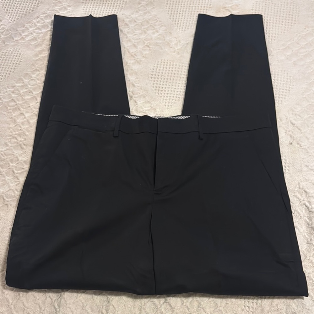 Express Black Dress Pants Straight-Leg Tailored Slim Fit size 34/32